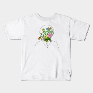 Flowers in my head Kids T-Shirt